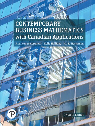 Contemporary Business Mathematics with Canadian Applications [12th Ed.] [Uncompressed]