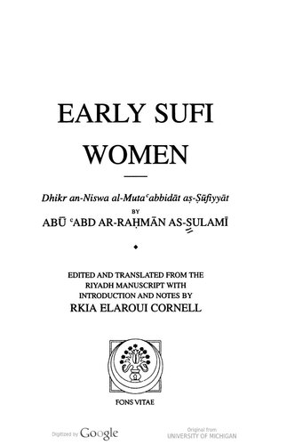Early Sufi Women