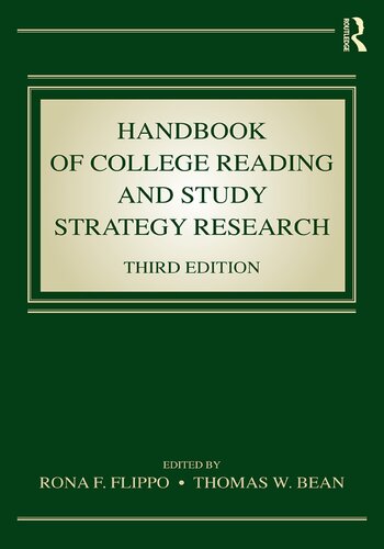 Handbook of College Reading and Study Strategy Research