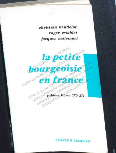 La petite bourgeoisie en France