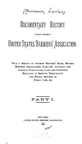 Documentary History of the United States Brewers' Association