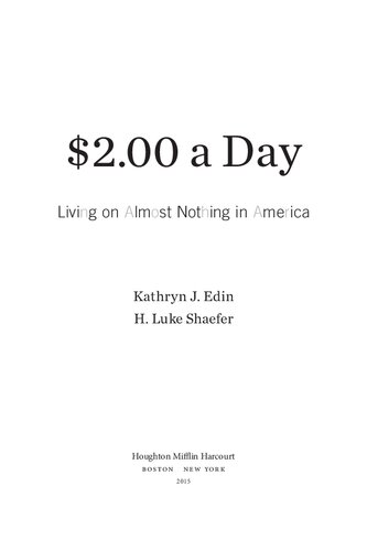 $2.00 a Day: Living on Almost Nothing in America