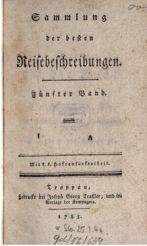 Sammlung der besten Reisebeschreibungen