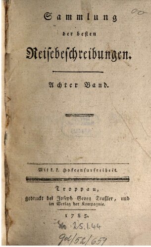 Sammlung der besten Reisebeschreibungen