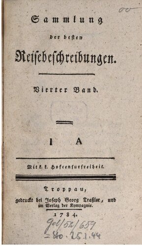 Sammlung der besten Reisebeschreibungen