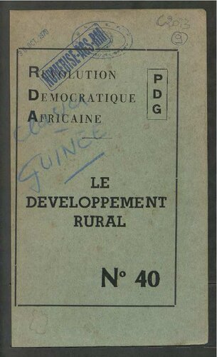 Le developpement rural