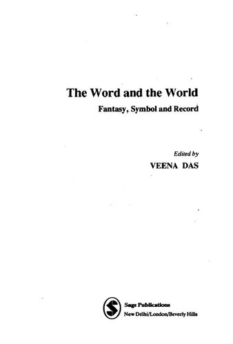 The Word and the World: Fantasy, Symbol and Record