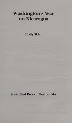 Washington's War on Nicaragua