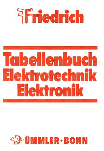 Friedrich - Tabellenbuch Elektrotechnik Elektronik