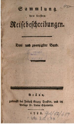 Sammlung der besten Reisebeschreibungen