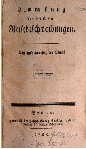 Sammlung der besten Reisebeschreibungen