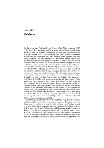 Carlo Michelstaedter Kunst - Poesie - Philosophie