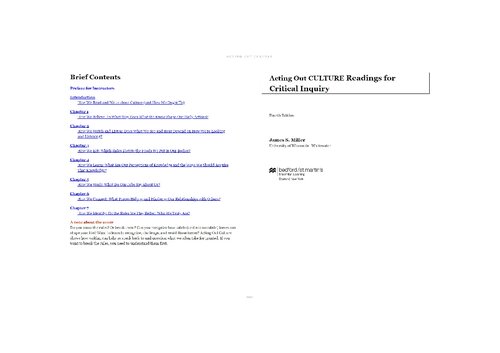Acting Out Culture: Readings for Critical Inquiry