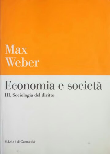 Economia e società. Sociologia del diritto