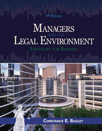 Managers and the Legal Environment Strategies for Business