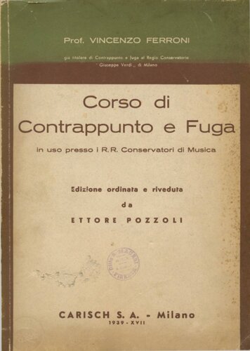 Corso di contrappunto e fuga