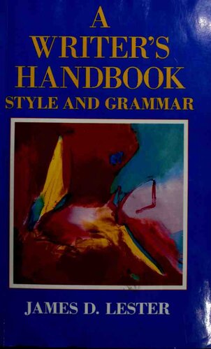 A Writer's Handbook: Style and Grammar