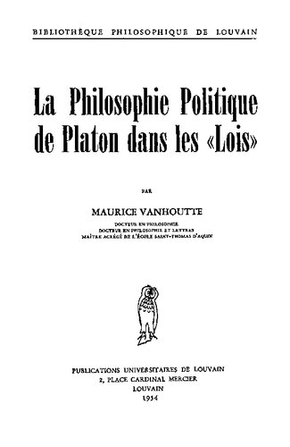 La philosophie politique de Platon dans les 