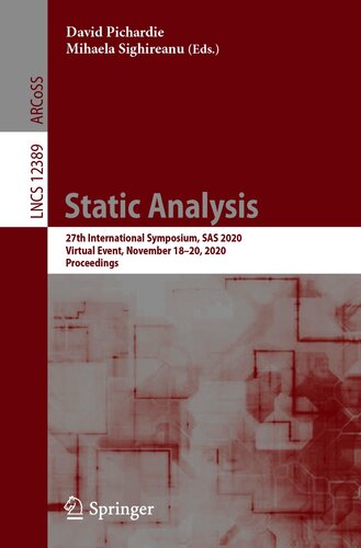 Static Analysis: 27th International Symposium, SAS 2020, Virtual Event, November 18–20, 2020, Proceedings