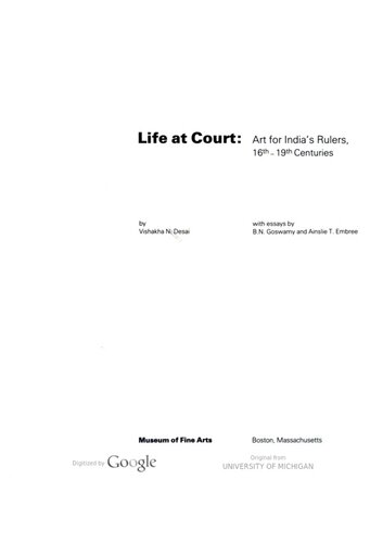 Life at Court: Art of India's rulers, 16th-19th centuries