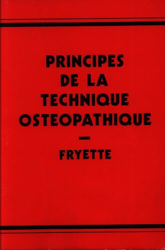 Principes de la technique osteopathique