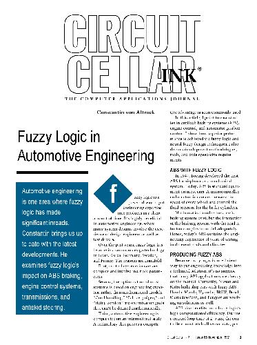 Fuzzy Logic in Automotive Engineering