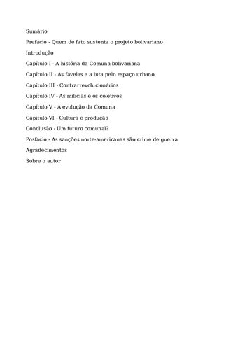 Construindo a Comuna: Democracia radical na Venezuela