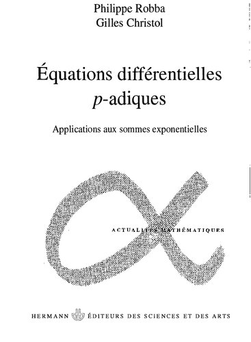 Équations différentielles p-adiques - Applications aux sommes exponentielles