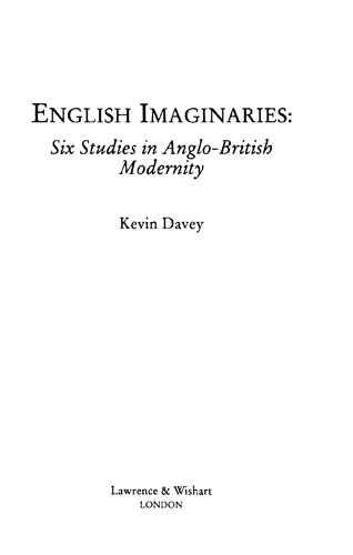 English Imaginaries: Six Studies in Anglo-British Modernity