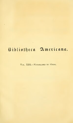 A Dictionary of Books Relating to America, from its Discovery to the Present Time