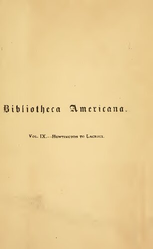 A Dictionary of Books Relating to America, from its Discovery to the Present Time