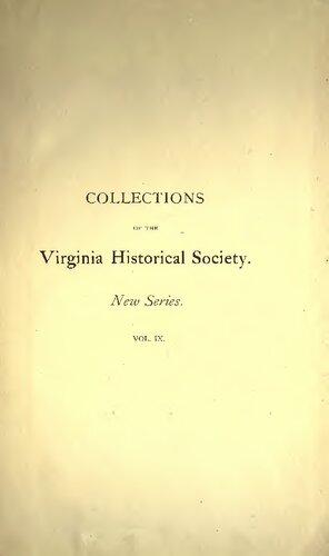 The History of the Virginia Federal Convention of 1788