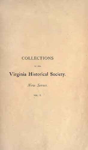 The History of the Virginia Federal Convention of 1788