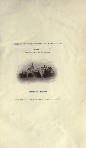 The Quakers in the Revolution