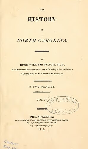 The History of North Carolina