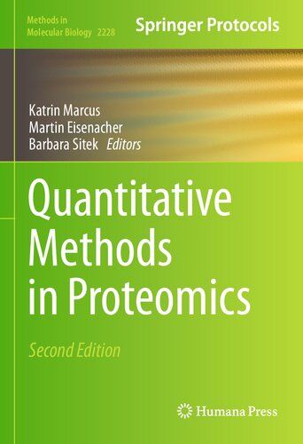 Quantitative Methods in Proteomics