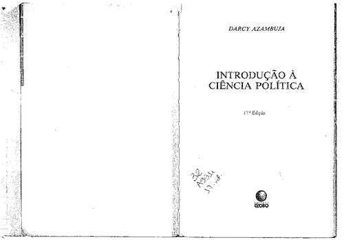 Introdução à Ciência Política