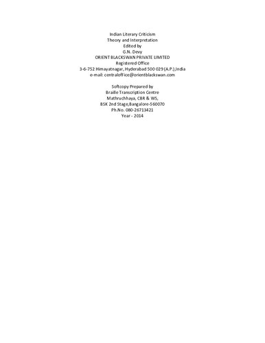 Indian Literary Criticism:Theory and Interpretation Vol 1 to 4 [, 1&nbsp;ed.]