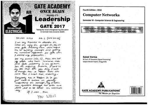 Computer Networks Semester-VI Computer Science and Engineering CSVTU