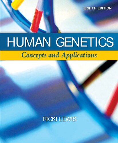 Human Genetics. Concepts and Applications