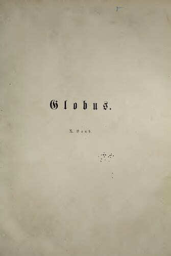 Globus. Illustrirte Zeitschrift für Länder- und Völkerkunde