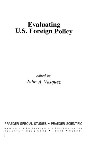 Evaluating US foreign policy