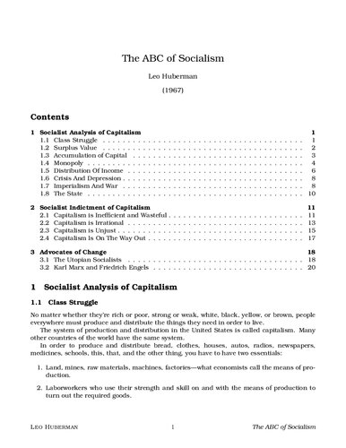 The ABC of Socialism