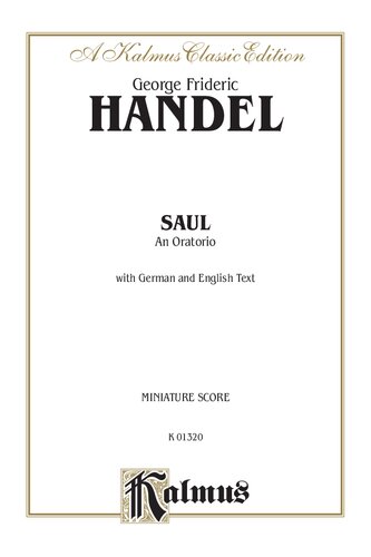 Saul (1739), An Oratorio - Miniature Score