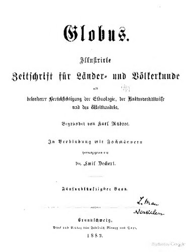 Globus. Illustrirte Zeitschrift für Länder- und Völkerkunde