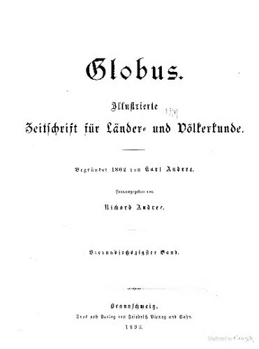 Globus. Illustrirte Zeitschrift für Länder- und Völkerkunde