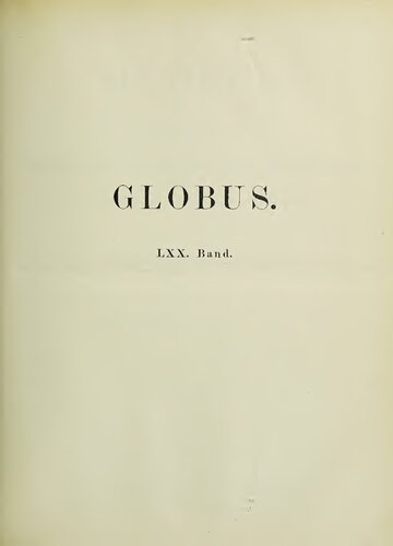 Globus. Illustrierte Zeitschrift für Länder- und Völkerkunde