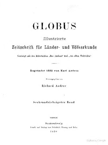 Globus. Illustrierte Zeitschrift für Länder- und Völkerkunde