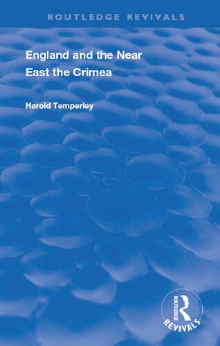 England and the Near East: The Crimea