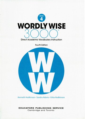 Wordly Wise, Book 4: 3000 Direct Academic Vocabulary Instruction